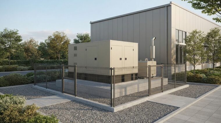 非常用発電機の新設の完成予想（提案パース）