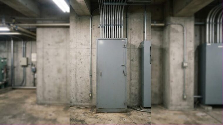 分電盤の設置イメージ・工場の電気室（動力分電盤）