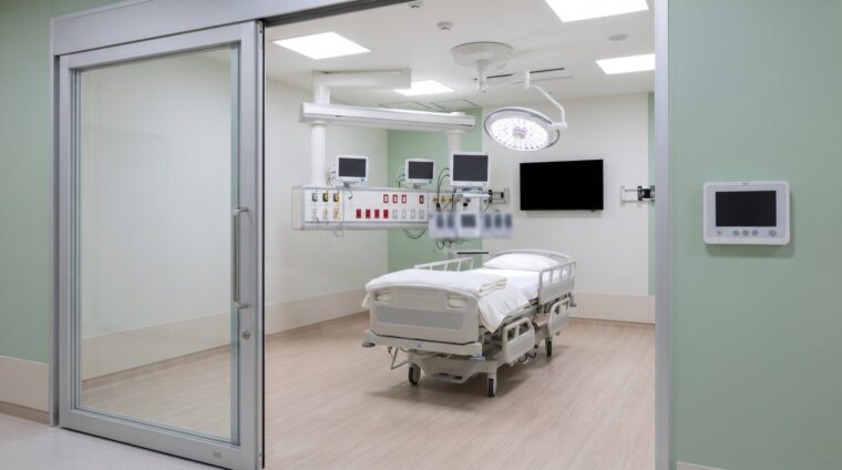 病院の電気設備イメージ・ICU（AI生成イメージ）