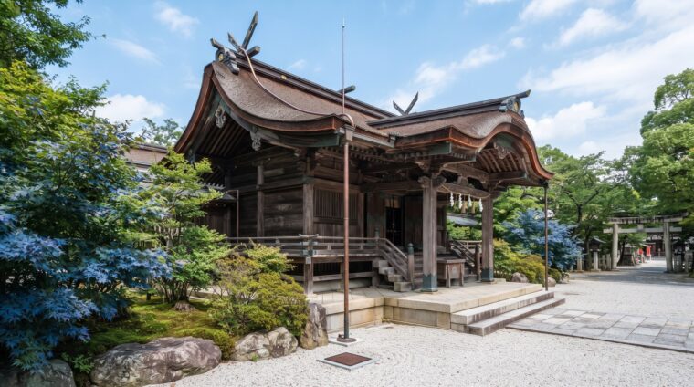 神社の電気設備イメージ・本殿（AI生成イメージ）